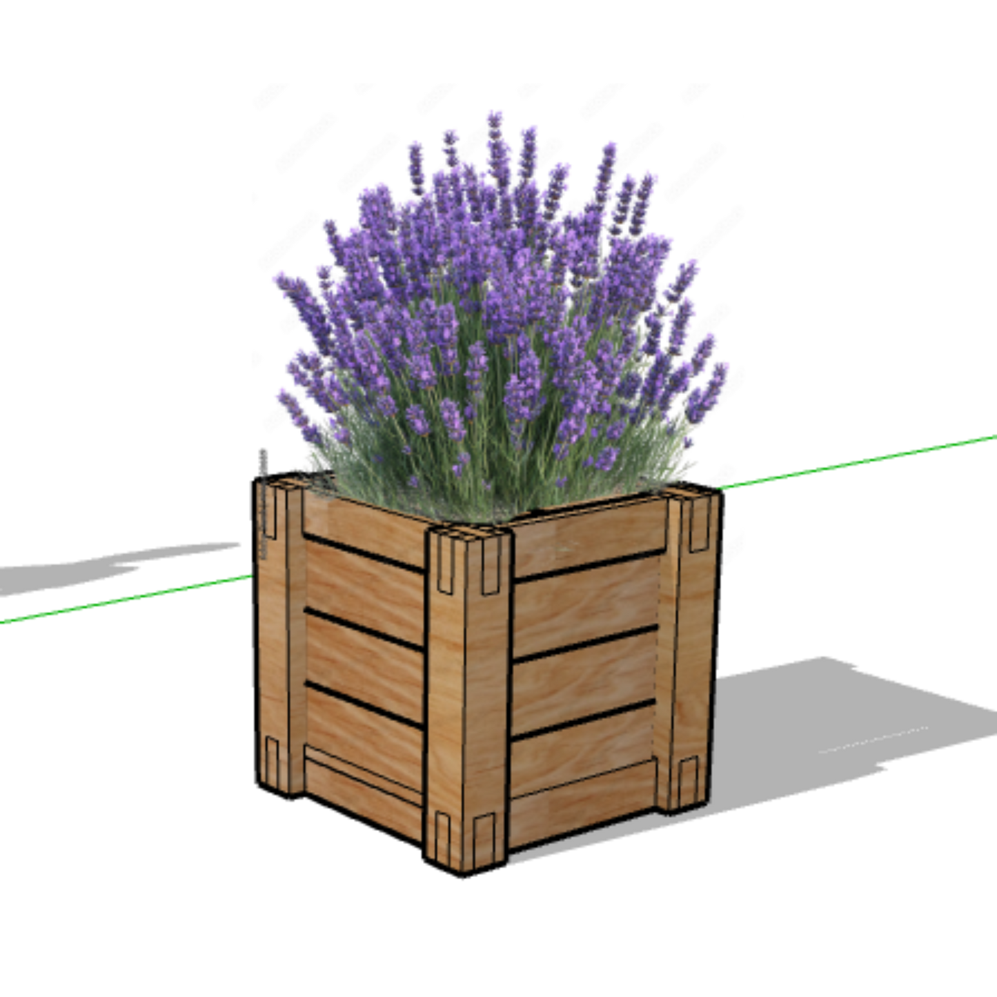 Cedar Planter 24" x 24 (L x W)