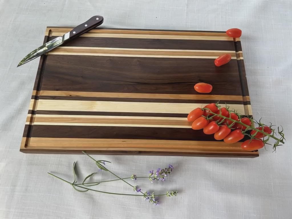 Video clip of cutting board